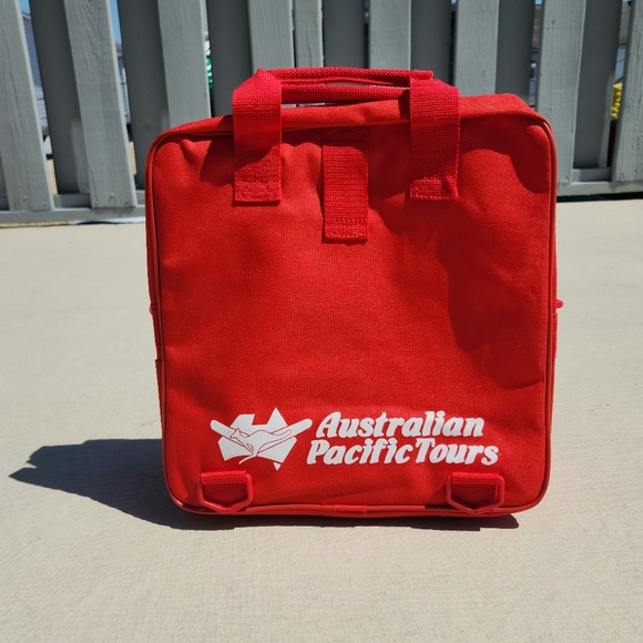 Vintage Australian Pacific Tours Tote Travel Box Luggage Bag, mate! - Picture 7 of 9